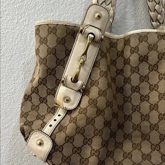Gucci Brown and Cream Tote Bag - Picture 4 of 10